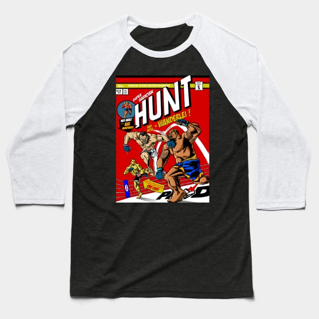 Hunt vs. Silva Baseball T-Shirt by Heroesandheadkicks